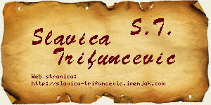 Slavica Trifunčević vizit kartica